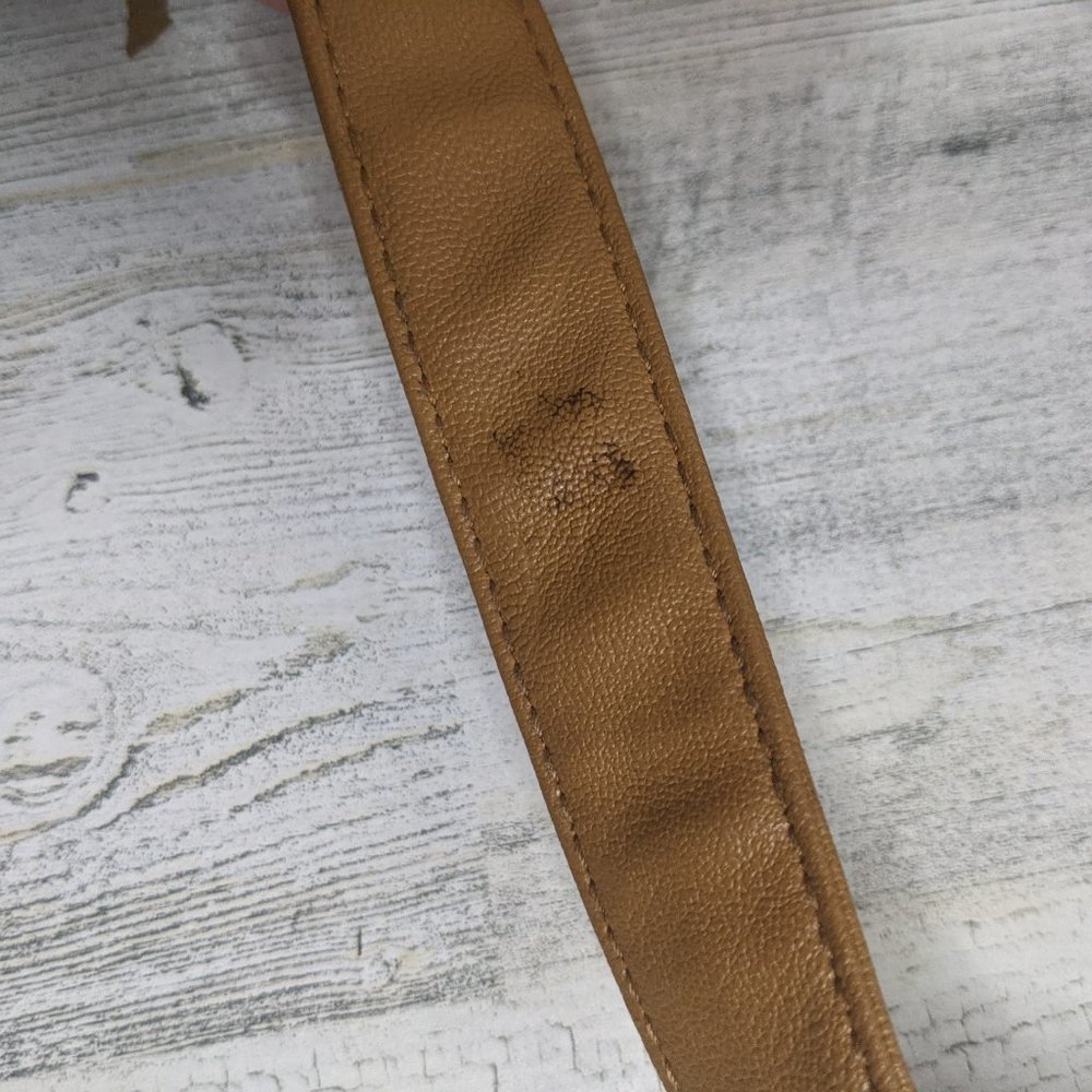 Betsey Johnson Blue Tan Bleach Dyed Shoulder Bag - Picture 12 of 16